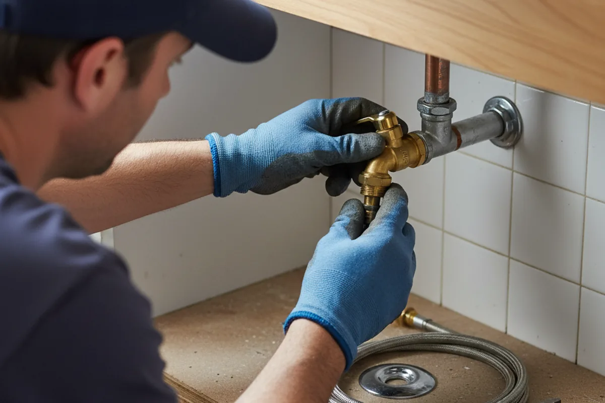 Shutoff valve and fitting work during Emergency Plumbing in Bluff Springs